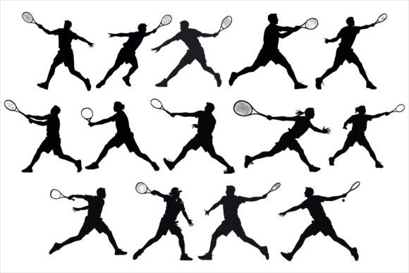 Download Man Women Tennis Player Silhouette - Women Collection
