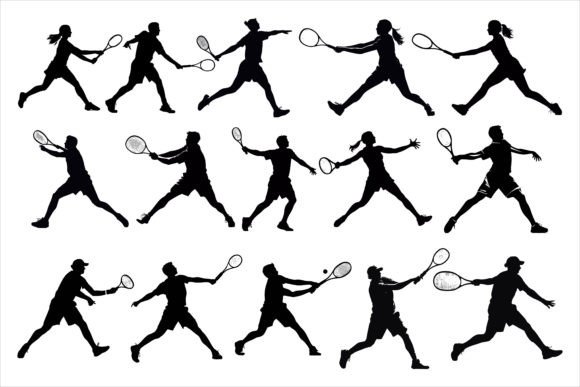 Download Man Women Tennis Player Silhouette - Women Collection