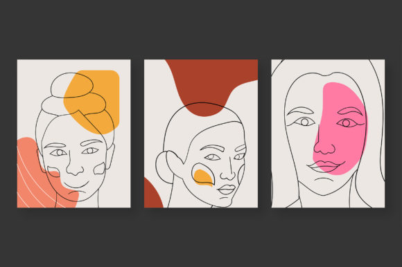 Download Women Line Art Poster Illustration - Women Collection