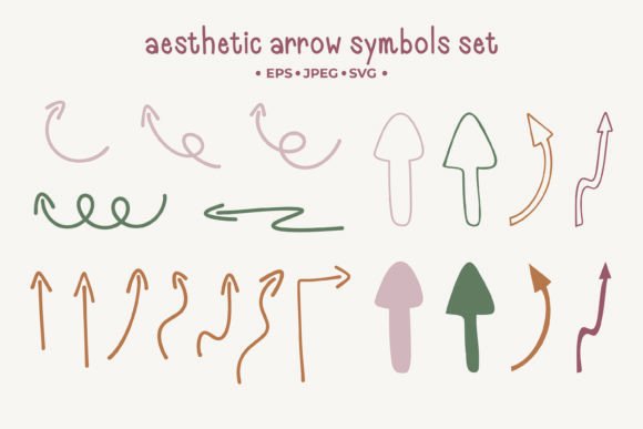 Download A Set of Aesthetic Abstract Arrow Symbol - Arrow Collection