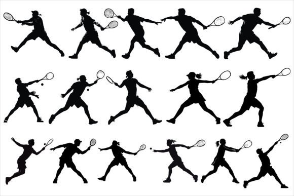 Download Man Women Tennis Player Silhouette - Women Collection